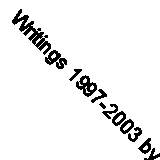 Writings 1997-2003 by CCRU (Paperback, 2017)